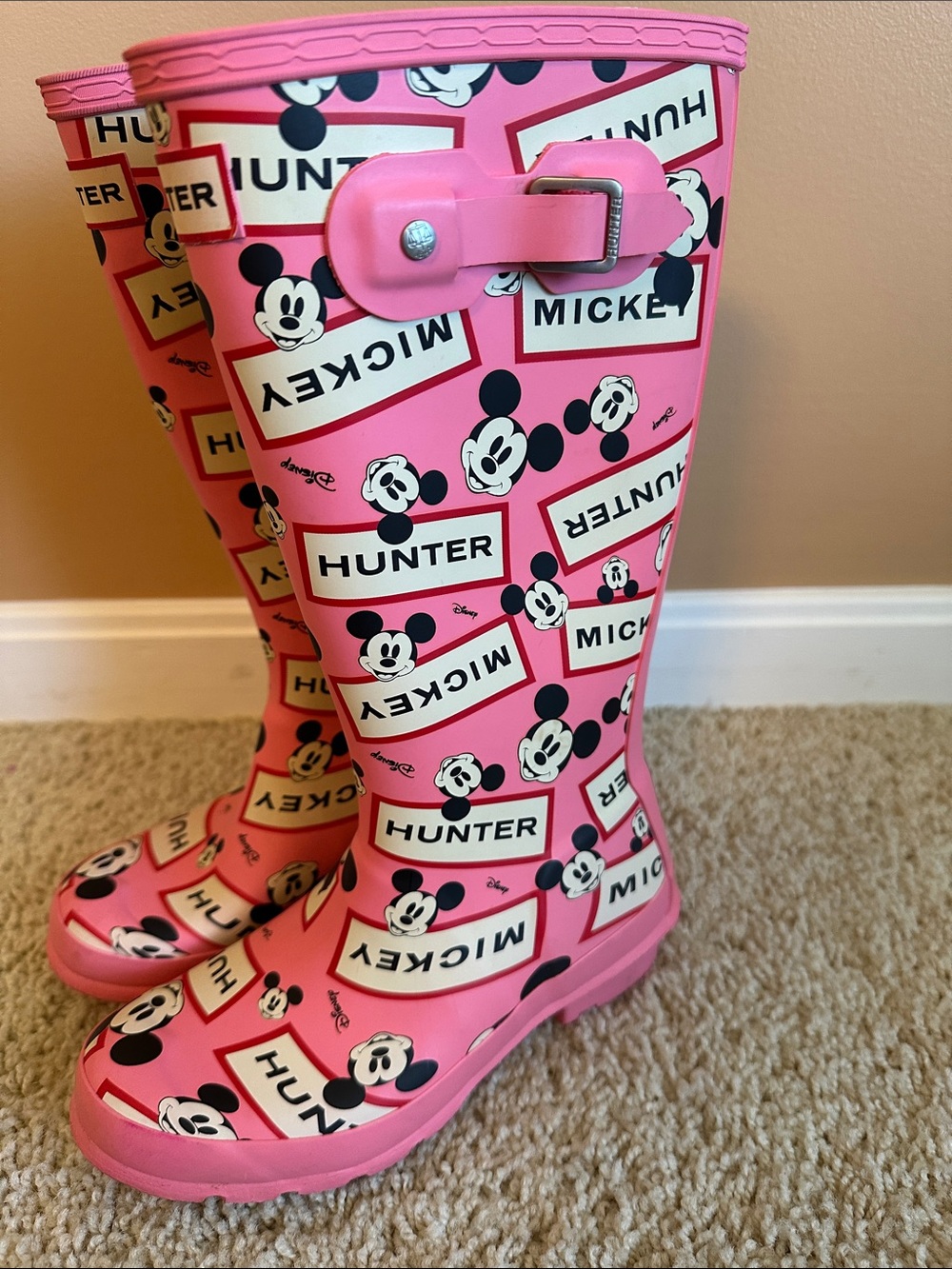 Hunter x Mickey Mouse Kids Rain Boots